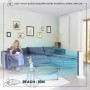 Iris Ohyama Woozoo, 23m², Ventilador de mesa, Azul, 3 velocidades, Silencioso, Potente,Escritorio, Portátil, Sobremesa, Table