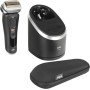 Braun Series 9 Pro+ - Afeitadora eléctrica para hombre, con 5 elementos de afeitar, cortapelos largos ProTrimmer y estación de