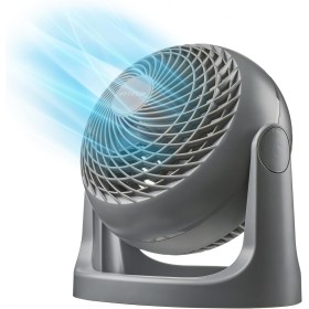 Iris Ohyama Woozoo, 23m², Ventilador de mesa, Gris, 3 velocidades, Silencioso, Potente,Escritorio, Portátil, Sobremesa, Table