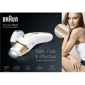 Braun IPL Silk-Expert Pro 5, depilación casera con funda, cabezal de precisión y maquinilla de afeitar Venus, alternativa a la