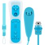 OSTENT Control remoto con sensor de movimiento + Nunchuck con cable Combo compatible con consola Nintendo Wii Color rojo