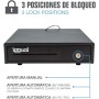 Iggual – Cajón Portamonedas IRON-15, Caja Efectivo Registradora Manual o Automática RJ11(12V), Compartimento x4 Billetes y x8
