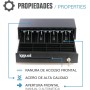 Iggual – Cajón Portamonedas IRON-15, Caja Efectivo Registradora Manual o Automática RJ11(12V), Compartimento x4 Billetes y x8