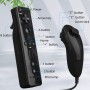 OSTENT Control remoto con sensor de movimiento + Combo Nunchuck con cable Compatible para consola Nintendo Wii Color rosa