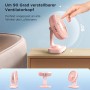 EasyAcc Ventilador de Mesa USB, Silencioso Recargable Ventiladores 4000mAh, Potente con 4 Velocidades, Mini Base Carga Rápida,