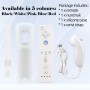 OSTENT Control remoto con sensor de movimiento + Combo Nunchuck con cable Compatible para consola Nintendo Wii Color rosa