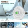 Ventilador de mesa con luz,Ventilador USB,Ventilador de mesa silencioso,batería recargable USB de 4000 mAh, 5 velocidades y
