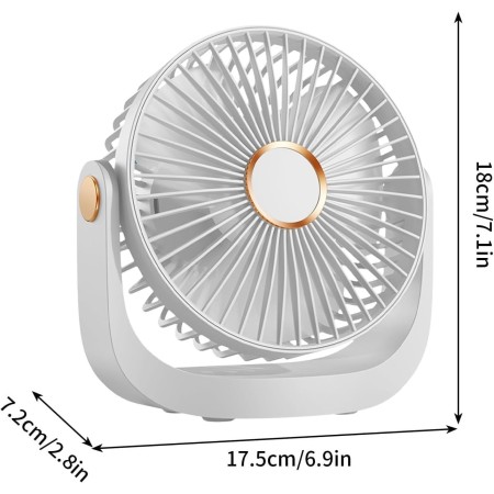 Ventilador Portátil,Ventilador Portátil de mano Recargable viento fuerte y Turbo Ajustable de Velocidad (1-199),Pantalla