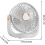 Ventilador Portátil,Ventilador Portátil de mano Recargable viento fuerte y Turbo Ajustable de Velocidad (1-199),Pantalla