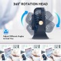 Ventilador Portátil,Ventilador Portátil de mano Recargable viento fuerte y Turbo Ajustable de Velocidad (1-199),Pantalla