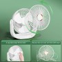 Ventilador Portátil,Ventilador Portátil de mano Recargable viento fuerte y Turbo Ajustable de Velocidad (1-199),Pantalla