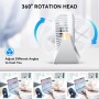 Ventilador Portátil,Ventilador Portátil de mano Recargable viento fuerte y Turbo Ajustable de Velocidad (1-199),Pantalla