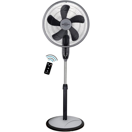 Orbegozo SF 0246 - Ventilador de pie, sobremesa o pared, temporizador, mando a distancia, 3 velocidades, 55 W, negro