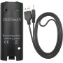 OSTENT 3600mAh Batería Recargable Cable de Carga para Nintendo Wii Mando a Distancia - Blanco