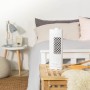 Russell Hobbs Miniventilador de torre portátil, 33,02 cm, ligero, 3 velocidades, oscilación de 75°, flujo de aire potente,