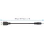 OSTENT 3600mAh Batería Recargable Cable de Carga para Nintendo Wii Mando a Distancia - Blanco