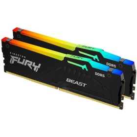 Kingston FURY Beast Negro RGB EXPO 16GB (2x8GB) 6000MT/s DDR5 CL36 DIMM Memoria gamer para Ordenadores de sobremesa Kit de 2 -