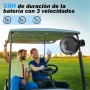 Ateroll 10000mAh Ventilador Pinza con Control Remoto,Ventilador Portátil Batería Recargable de 3 Velocidades con Temporizador y