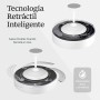 LEDUNI Ventilador de techo con luz con mando, Motor DC 30W+36 W Luz LED,temporizador, 6 velocidades, aspas retráctiles, 3
