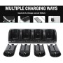 Estación de Carga de Control Remoto para Wii/Wii U con Paquete de 4 Baterías Recargables de 2800 MAh, Estación de Carga de