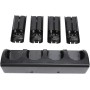 Estación de Carga de Control Remoto para Wii/Wii U con Paquete de 4 Baterías Recargables de 2800 MAh, Estación de Carga de