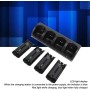 Estación de Carga de Control Remoto para Wii/Wii U con Paquete de 4 Baterías Recargables de 2800 MAh, Estación de Carga de