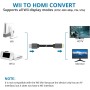 AUTOUTLET Wii Adaptador HDMI, 1080P/720P Wii a HDMI Adaptador de HDMI Longitud de 150cm Integrado y diseño de Cable HDMI, Plug