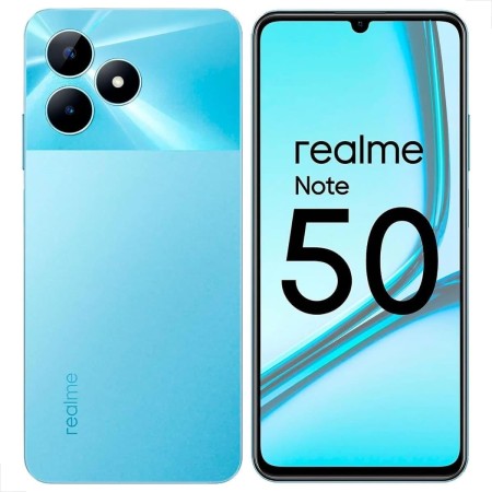 realme Teléfono Móvil Note 50 4G 3+64GB, Pantalla Realista de 90 Hz, Cámara de 13 MP con IA, Cuerpo Ultrafino de 7,99 mm, Gran