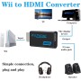 Adaptador, Convertidor De Wii A Hdmi 1080p HD con Salida De Audio, De 3,5 Mm, Compatible con Todos Los Modos De VisualizacióN
