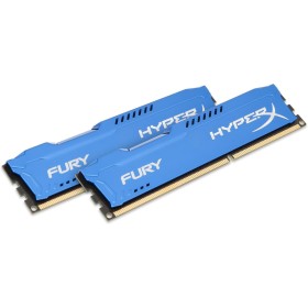 HyperX Fury - Memoria RAM de 16 GB (1600 MHz DDR3 Non-ECC CL10 DIMM, Kit 2x8 GB), Azul