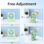 Ajgvq Ventilador de Mesa USB, Ventilador Portátil Regulable en 3 Velocidades, Ventiladors Pequeño Silencioso Recargable para