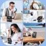 Ajgvq Ventilador de Mesa USB, Ventilador Portátil Regulable en 3 Velocidades, Ventiladors Pequeño Silencioso Recargable para