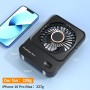 Ajgvq Ventilador de Mesa USB, Ventilador Portátil Regulable en 3 Velocidades, Ventiladors Pequeño Silencioso Recargable para