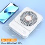 Ajgvq Ventilador de Mesa USB, Ventilador Portátil Regulable en 3 Velocidades, Ventiladors Pequeño Silencioso Recargable para