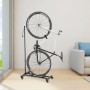 Mimoke Soporte de bicicleta con ruedas – para bicicletas de montaña y carreras de hasta 29 pulgadas, altura ajustable, ahorra