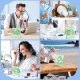 Ajgvq Ventilador de Mesa USB, Ventilador Portátil Regulable en 3 Velocidades, Ventiladors Pequeño Silencioso Recargable para