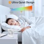 Ajgvq Ventilador de Mesa USB, Ventilador Portátil Regulable en 3 Velocidades, Ventiladors Pequeño Silencioso Recargable para