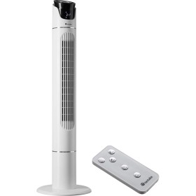 TecTake® Ventilador de Torre Silencioso, 110 cm, con Panel de Control LED, Tres Velocidades y Modos, Rotación y Temporizador,