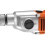 BLACK+DECKER Taladro percutor 1100W, 2 velocidades mecánicas, acción de percusión, sistema reversible, tope de profundidad,