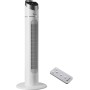 TecTake® Ventilador de Torre Silencioso, 110 cm, con Panel de Control LED, Tres Velocidades y Modos, Rotación y Temporizador,