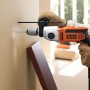 BLACK+DECKER Taladro percutor 1100W, 2 velocidades mecánicas, acción de percusión, sistema reversible, tope de profundidad,