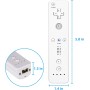 Aukuoy Mando Controller para Nintendo Wii/Wii U, Controlador de Sensor de Movimiento inalámbrico para Nintendo Wii Consola, con