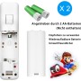 Aukuoy Mando Controller para Nintendo Wii/Wii U, Controlador de Sensor de Movimiento inalámbrico para Nintendo Wii Consola, con