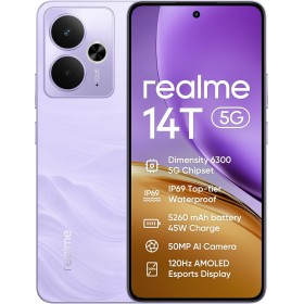 realme 14T Smartphone 5g, 8+256GB,Batería 5260 mAh,Procesador Dimensity 6300,IP69, Cámara de 50MP,Pantalla AMOLED para Esports