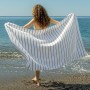 runico Toalla de Playa de algodón Suave Fabricada en Italia, Toalla de Playa, Ideal para Verano sin Arena – Toalla de Playa