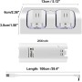OSTENT Charger Dock Station + 2 Paquetes de baterías compatibles con el Mando a Distancia Nintendo Wii Color Blanco