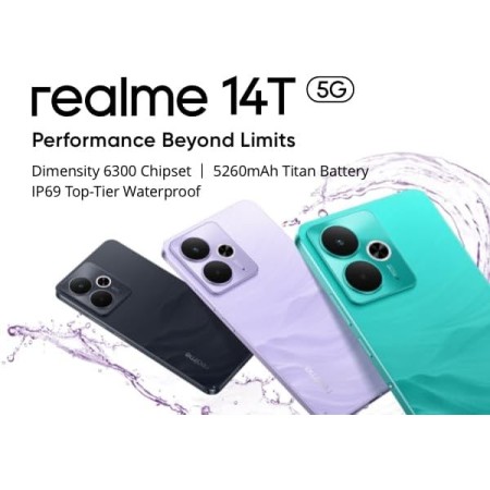 realme 14T 5G 256GB 8GB Obsidian Black EU AMZ+45W Adapter