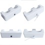 OSTENT Charger Dock Station + 2 Paquetes de baterías compatibles con el Mando a Distancia Nintendo Wii Color Blanco