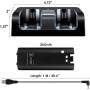 OSTENT Charger Dock Station + 2 Paquetes de baterías compatibles con el Mando a Distancia Nintendo Wii Color Blanco