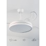 CREATE / WIND CLEAR S/Ventilador de techo con luz negro con mando y Wifi / 40W, Ø91 cm, temporizador, 6 velocidades, aspas